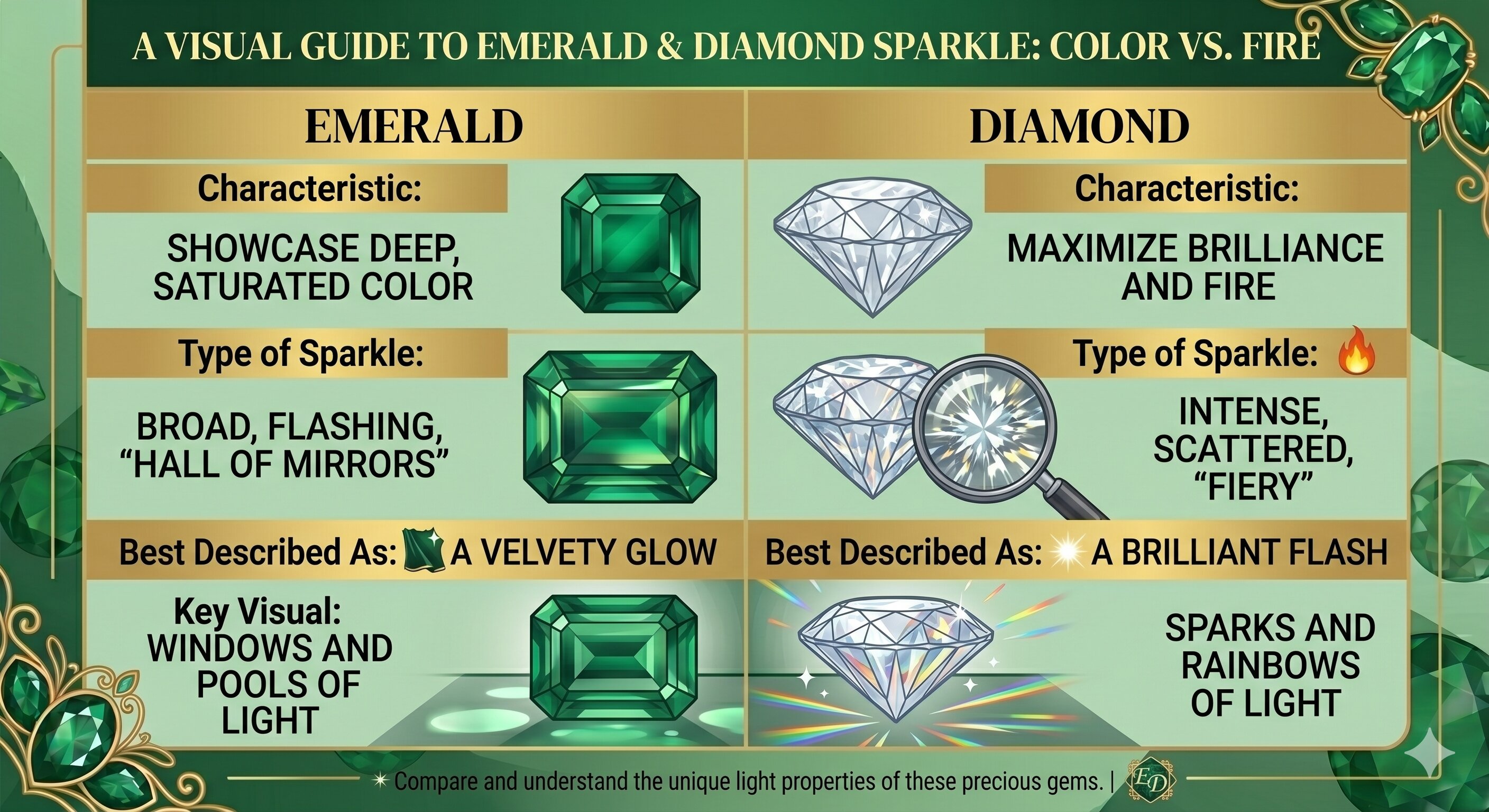 Emerald vs. Diamond